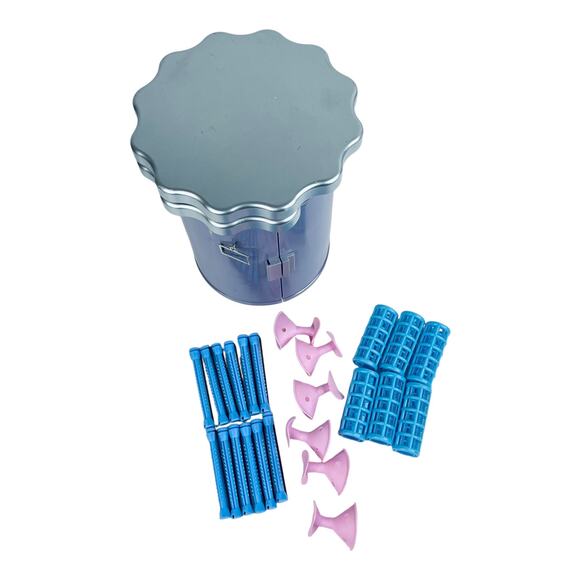 VTG American Girl HAIR STYLE CENTER I Caddy Purple Hair Accessories Curlers Rods - Picture 5 of 9